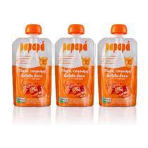 Kit 3 Papinha Papapá Orgânica Maçã Batata Doce Cenoura 300g Kit 3 Papinha Papapá Orgânica Maçã Batata Doce Cenoura 300g