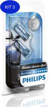 Kit 3 Par Lampadas Lanterna Philips Blue V W5W Scorpio 2.6