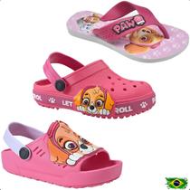 Kit 3 pares Babuche + Chinelo + Sandália Rosa Patrulha Kids