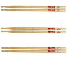 Kit 3 Pares Baquetas Nova 7A Mad Vic Firth Cod6093