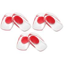 Kit 3 Pares Calcanheiras palmilhas Gel Silicone Esporão