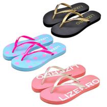 Kit 3 Pares Chinelo Antiderrapante Confortável Dia a Dia Kit 3 Pares Chinelo Antiderrapante Confortável Dia a Dia