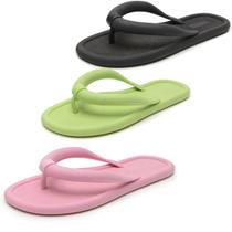 Kit 3 Pares Chinelo Feminino Flip Flop Cores Variadas Dona Beja