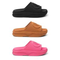 Kit 3 Pares Chinelo Feminino Slide Plataforma Confortavel Nuvem