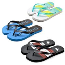 Kit 3 Pares Chinelo Polo Culture Antiderrapante Conforto