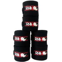KIT 3 Pares de Bandagem Atadura Elástica Boxe e MuayThai Rhino 3 Metros
