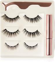 Kit 3 Pares de Cílios Postiços Magnéticos imãs + Delineador + Aplicador