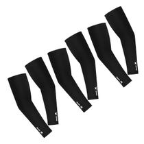 Kit 3 Pares de Manguito Longo Elástico Basic Muvin Com Proteção UV50+ Logo Refletivo e Tecido Dry