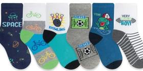 Kit 3 Pares De Meia Algodão Juvenil Infantil Bebê Cano Médio Menino Menina Kit 3 Pares De Meia Algodão Juvenil Infantil Bebê Cano Médio Menino Menina