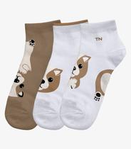 Kit 3 Pares De Meia Cano Curto Infantil Trick Nick Branco Kit 3 Pares De Meia Cano Curto Infantil Trick Nick Branco