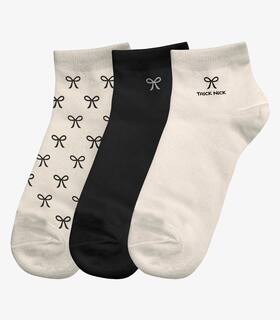 Kit 3 Pares De Meia Cano Curto Infantil Trick Nick Preto Kit 3 Pares De Meia Cano Curto Infantil Trick Nick Preto