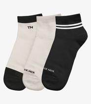 Kit 3 Pares De Meia Cano Curto Infantil Trick Nick Preto Kit 3 Pares De Meia Cano Curto Infantil Trick Nick Preto