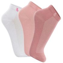 Kit 3 Pares de Meia Feminina Lupo Cano Curto Algodão 3226 Original