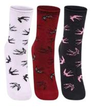 Kit 3 Pares De Meia Feminina Lupo Sem Punho 4421