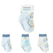 Kit 3 Pares De Meia Infantil Colorida Estampada Menino Tamanho 00 ao 15 - Pimpolho Baby Kit 3 Pares De Meia Infantil Colorida Estampada Menino Tamanho 00 ao 15 - Pimpolho Baby