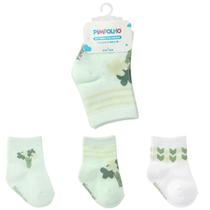 Kit 3 Pares De Meia Infantil Colorida Estampada Menino Tamanho 00 ao 15 Pimpolho