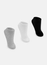 Kit 3 pares de meia infantil lisa puket tamanho:32 a 35 Kit 3 pares de meia infantil lisa puket tamanho:32 a 35