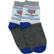 Kit 3 Pares De Meia Infantil Masculino Menino Algodão - Unitex