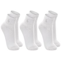 Kit 3 Pares De Meia Lupo Esportiva Feminino Masculino Modelo Cano Curto Tamanho Plus Size 37 ao 48