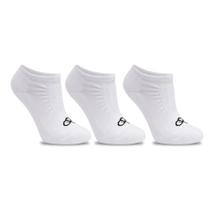 Kit 3 Pares de Meia Masculina Olympikus Invisível Branco