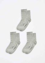 Kit 3 Pares De Meia Masculino Cano Médio