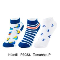 Kit 3 Pares de meia Nova Era infantil Menino 19-23 COD P3083