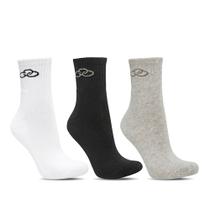 Kit 3 Pares de Meia Olympikus Cano Médio Branco/cinza/preto Kit 3 Pares de Meia Olympikus Cano Médio Branco/cinza/preto