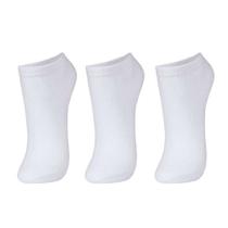 Kit 3 pares de meia puket cano curto preta branca original