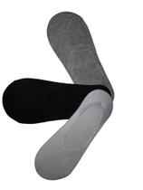 kit 3 pares de Meia Sapatilha Feminino com silicone dentro a trás para não cair