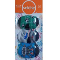 Kit 3 pares de meia selene recém nascido blister meninos