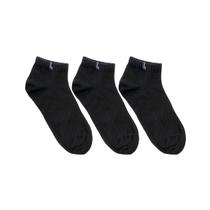 Kit 3 Pares de Meia Sport Pretas Cano Curto Algodão - Lupo Kit 3 Pares de Meia Sport Pretas Cano Curto Algodão - Lupo