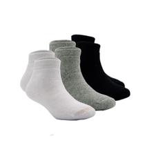 Kit 3 Pares de Meias 19/22 Infantil Cano Curto Atoalhada Branco Cinza (004HOIC23130) Hoahi