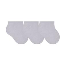 Kit 3 Pares De Meias Cano Curto Sapatilha Selene Infantil Para Bebê