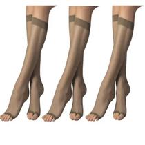 Kit 3 pares de meias dedinho de fora cor Natural Trifil W06760 Kit 3 pares de meias dedinho de fora cor Natural Trifil W06760