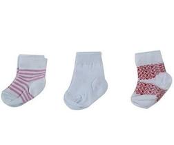 Kit 3 pares de meias feminina estampas sortidas