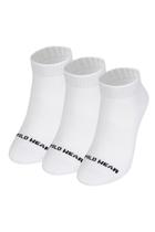 Kit 3 Pares de Meias Femininas Cano Curto Polo Wear Branco