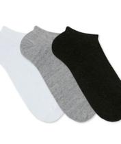 Kit 3 pares de meias femininas soquete básica moda barata