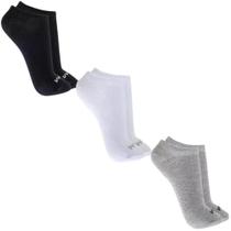 Kit 3 Pares de Meias Mash - 0M0.02B - Branco/Cinza/Preto Kit 3 Pares de Meias Mash - 0M0.02B - Branco/Cinza/Preto