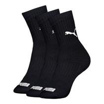 Kit 3 Pares de Meias Puma Cano Médio Esportiva Feminina Kit 3 Pares de Meias Puma Cano Médio Esportiva Feminina