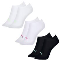 Kit 3 Pares de Meias Puma Sapatilha Esportiva Feminina - Preto 34-39 Kit 3 Pares de Meias Puma Sapatilha Esportiva Feminina - Preto 34-39
