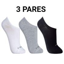 Kit 3 Pares de Meias Sapatilha Invisível Algodão Lupo 3270