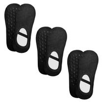 Kit 3 Pares de Meias Sapatilhas Antiderrapantes Yoga Pilates Hidroginástica Feminina