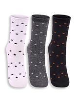 Kit 3 Pares de Meias sem Punho Cano Médio Lupo 4421-089