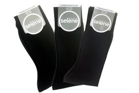 Kit 3 Pares de Meias Sociais Clássicas Selene Masculina, modelo: 3000.780, tamanho 37-44, cores Sortidas