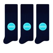 Kit 3 pares de Meias Social Masculina Algodão Selene 8006