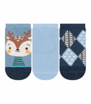 Kit 3 Pares de Meias Soquete Masculina Cia da Meia