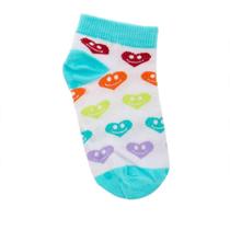 Kit 3 pares de meias soquetes coloridas feminina basica