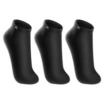 Kit 3 Pares de Meias Up 3225 Cano Curto Algodão - Preto Kit 3 Pares de Meias Up 3225 Cano Curto Algodão - Preto