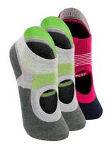 Kit 3 Pares de Sapatilhas Antiderrapante Pilates Lupo 3286-002 Colorido Kit 3 Pares de Sapatilhas Antiderrapante Pilates Lupo 3286-002 Colorido