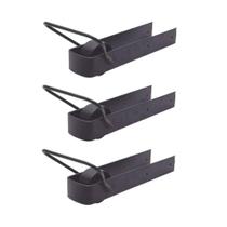 Kit 3 Pares De Trinco Correr Porteira Com Rodinha 350X70Mm.